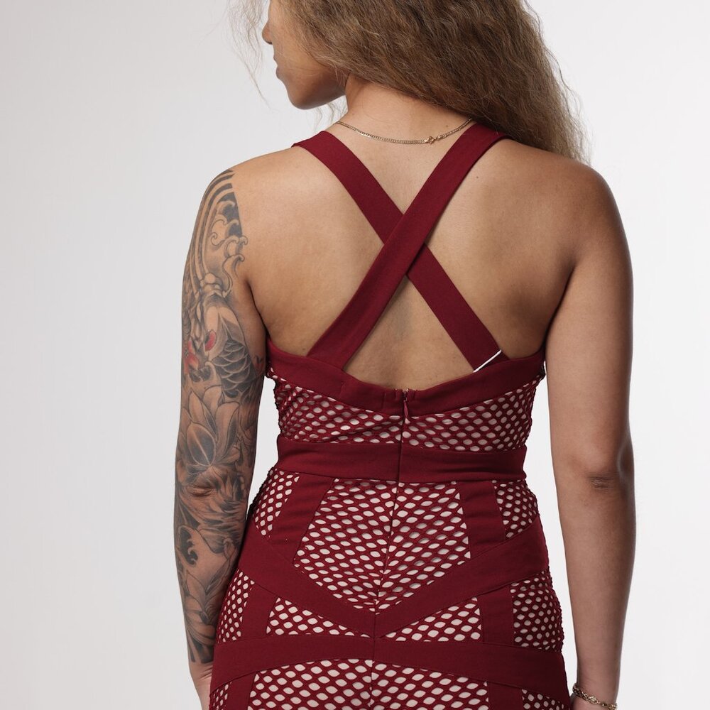 Blithe Raspberry Red Jumpsuit - Picture 5 of 5